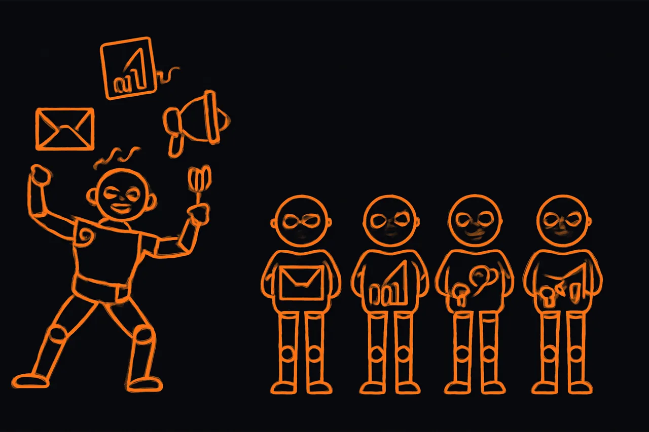 Illustration for Why One AI Agent Is Not Enough: The Case for a Bot Team